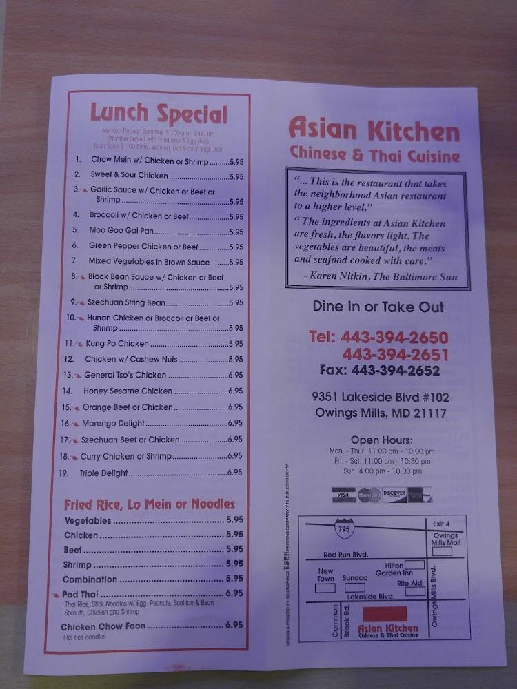 Asian Kitchen Owings Mills